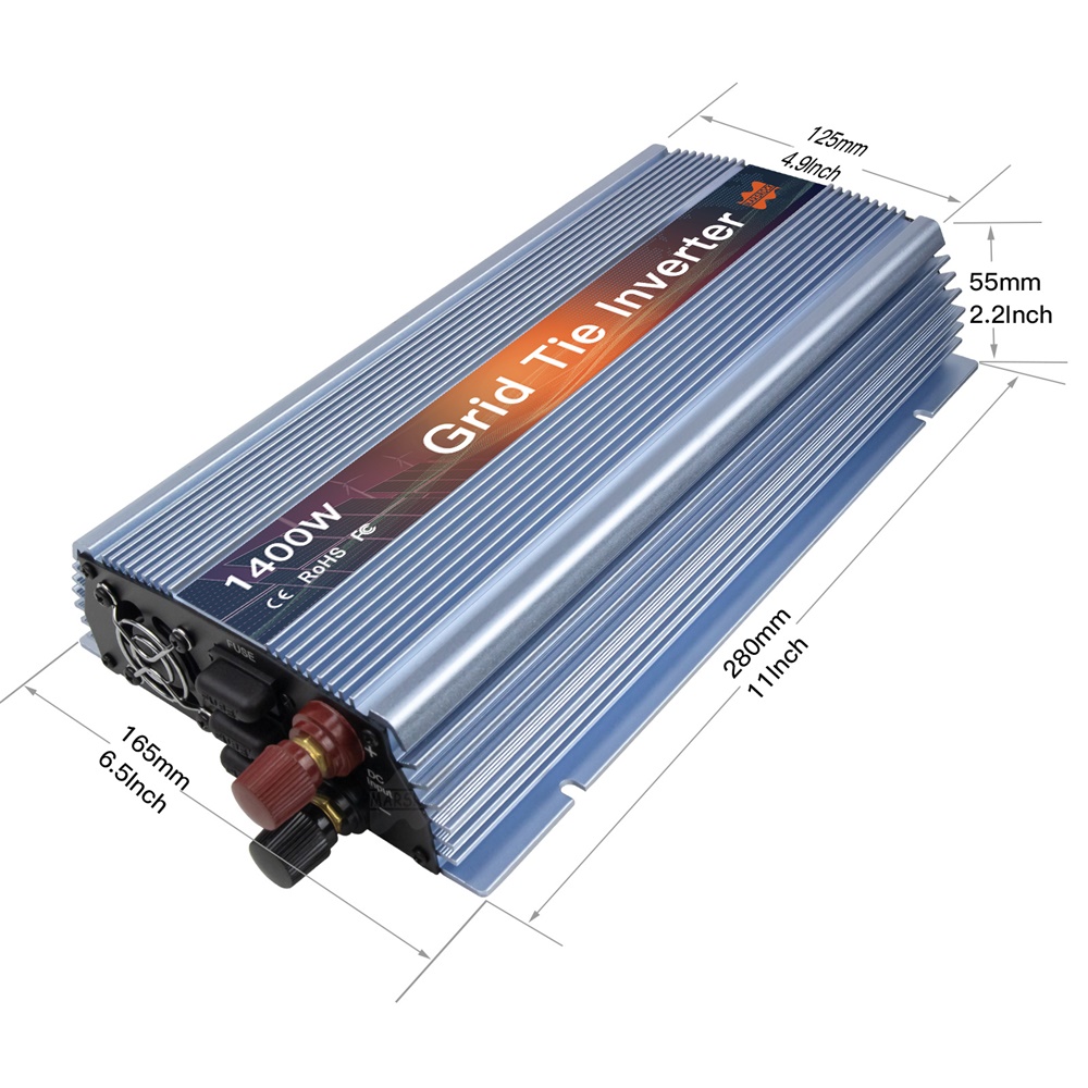 1400W ızgara kravat mikro güne - Micro Inverter 1400W Solar Grid Tie incelemesi ve fiyatı